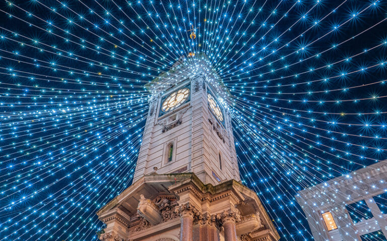 Clocktower brighton christmas lights