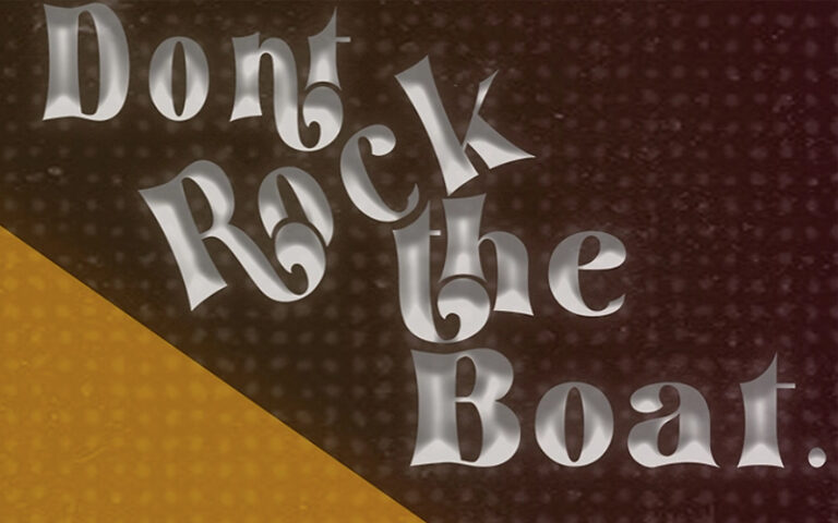Don’t rock the boat poster