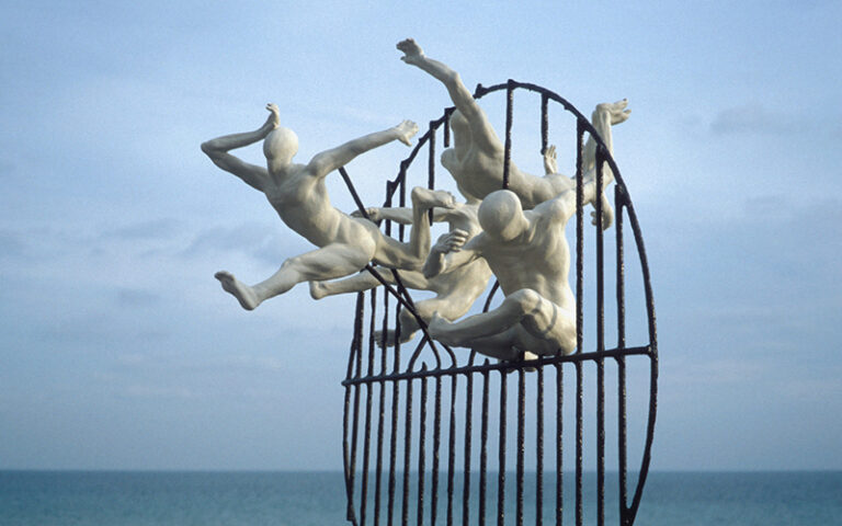 flight of the langoustine sculpture hove seafront